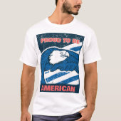 Stolz, Amerikaner zu sein T-Shirt (Vorderseite)