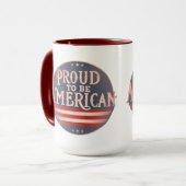 Stolz, Amerikaner zu sein Tasse (Vorderseite Links)