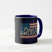 Stolz, Amerikaner zu sein Tasse (VorderseiteRechts)