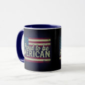 Stolz, Amerikaner zu sein Tasse (Vorderseite Links)
