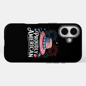 Stolz amerikanisch - Patriotic Beach Sunhat Case-Mate iPhone Hülle (Rückseite (Horizontal))