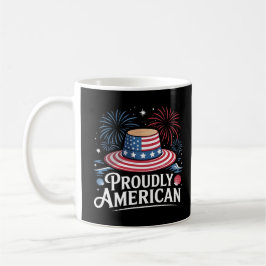 Stolz amerikanisch - Patriotic Beach Sunhat Kaffeetasse