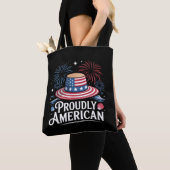 Stolz amerikanisch - Patriotic Beach Sunhat Tasche (Von Nahem)