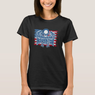 Stolz-amerikanische Insulator USA-Flagge der Verei T-Shirt