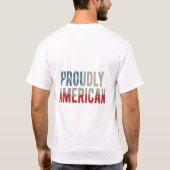 "Stolz amerikanischer T - Shirt Design - farbenfro (Rückseite)
