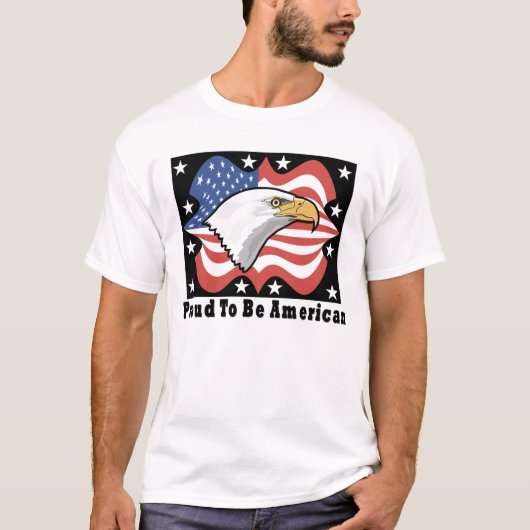 Stolz, amerikanischer T - Shirt zu sein (Vorderseite)