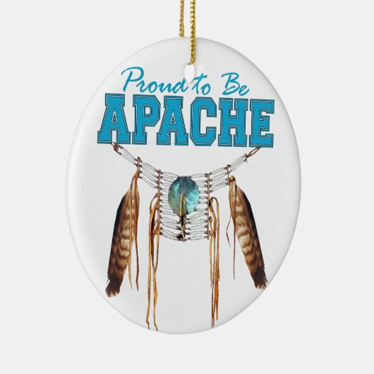 Stolz, Apache zu sein Keramikornament (Rechts)