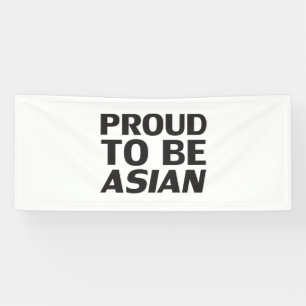 Stolz, asiatisch, Schwarz-weiß Banner