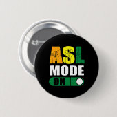 Stolz-Asl-Modus auf der Sprache des Stolzes Button (Vorne & Hinten)