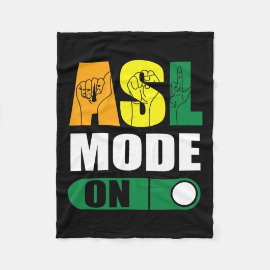 Stolz-Asl-Modus auf der Sprache des Stolzes Fleecedecke (Vorderseite)