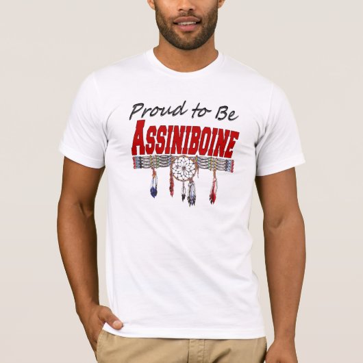 Stolz, Assiniboine angepasster T - Shirt zu sein (Vorderseite)