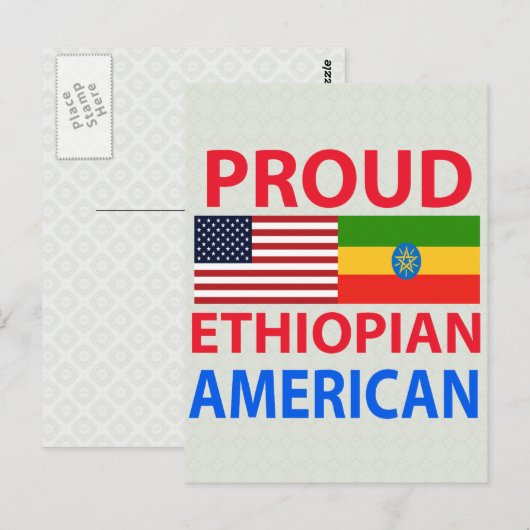 Stolz-Äthiopier Postkarte (Vorne/Hinten)