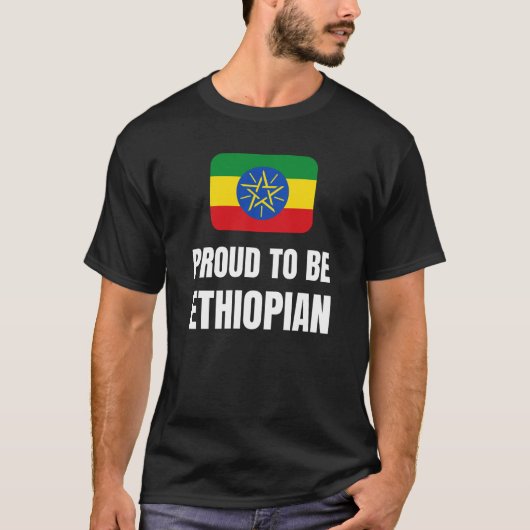 Stolz, Äthiopier zu sein T-Shirt (Vorderseite)