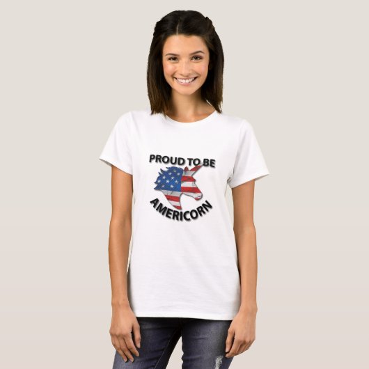 Stolz auf AMERICORN 1.1 T-Shirt (Vorne ganz)