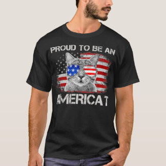 Stolz auf Amerikas Vintage amerikanische Fahne 4. T-Shirt