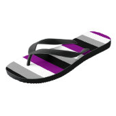 Stolz auf Asexualität Badesandalen (Schrägansicht)