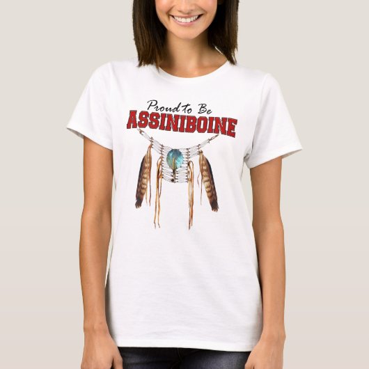 Stolz auf Assiniboine Relaxed Fit Jersey T - Shirt (Vorderseite)