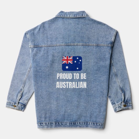Stolz auf Australier Jeansjacke (Rückseite)