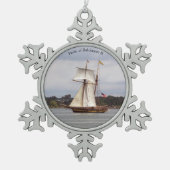 Stolz auf Ball oder Schneeflocke Baltimore II Schneeflocken Zinn-Ornament (Vorderseite)