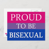 Stolz auf Bisexualität Postkarte (Vorne/Hinten)