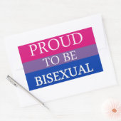 Stolz auf Bisexualität Rechteckiger Aufkleber (Umschlag)