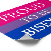 Stolz auf Bisexuelles Poster (Ecke)
