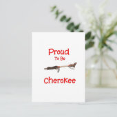 Stolz auf Cherokee Postkarte (Stehend Vorderseite)