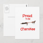 Stolz auf Cherokee Postkarte (Vorne/Hinten)