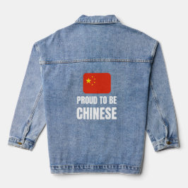 Stolz auf Chinesen Jeansjacke