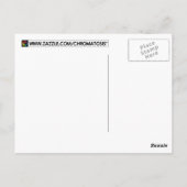 Stolz auf Colorado. gestreift. Postkarte (Rückseite)