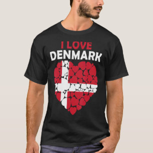 Stolz auf Dänisch I Liebe Dänemark Flagge Dänemark T-Shirt