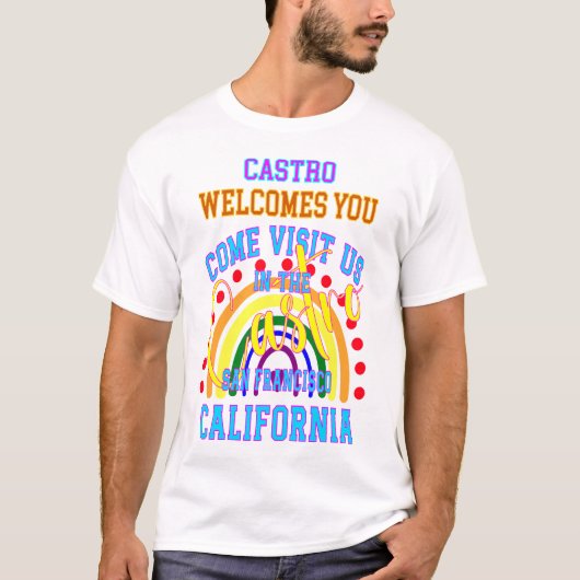 Stolz auf das Castro: Erforschen Sie San Francisco T-Shirt (Vorderseite)