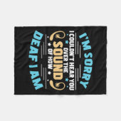 Stolz auf das Geräusch, wie tot ich bin, die Sprac Fleecedecke (Vorderseite (Horizontal))