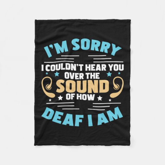 Stolz auf das Geräusch, wie tot ich bin, die Sprac Fleecedecke (Vorderseite)