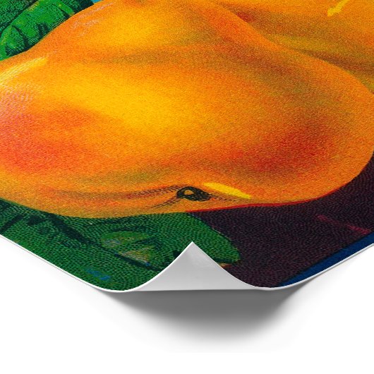 Stolz auf das Pear Crate LabelLocke, CA Poster (Ecke)