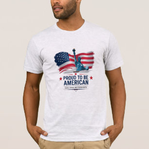 Stolz auf den amerikanischen T - Shirt Bella+Lei