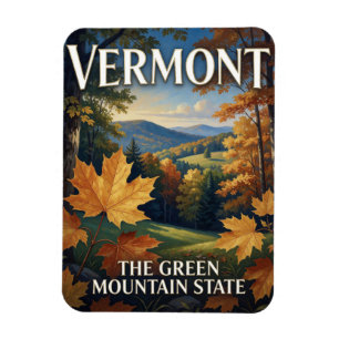 Stolz auf den Bundesstaat Vermont 🍁 Orangen Herbs Magnet