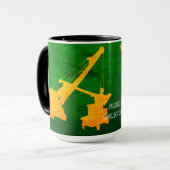 Stolz auf den Einsatz in Kranladern Modell A Tasse (Vorderseite Links)