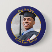 Stolz auf den Foto Button Gold und Blau (Vorderseite)