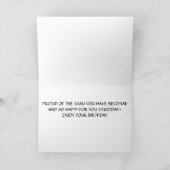 "STOLZ AUF DEN MANN, DEN DU SEIT SEIN KÖNNST", GEB KARTE (Innenseite)