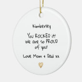 Stolz auf den Message-Abschluss Keramik Ornament (Links)