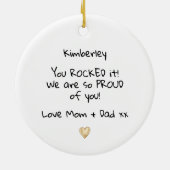 Stolz auf den Message-Abschluss Keramik Ornament (Hinten)