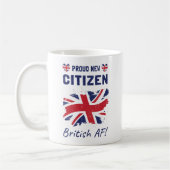 Stolz auf den neuen britischen Bürger, Bürgerfeier Kaffeetasse (Links)