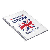 Stolz auf den neuen britischen Bürger, Bürgerfeier Notizblock (Rechte Seite)