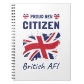 Stolz auf den neuen britischen Bürger, Bürgerfeier Notizblock (Vorderseite)