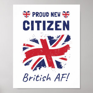 Stolz auf den neuen britischen Bürger, Bürgerfeier Poster