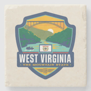 Stolz auf den Staat   West Virginia Steinuntersetzer