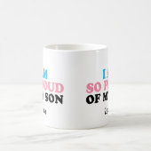 Stolz auf den Vater "Meine Transgender-Sohn-Mama"  Kaffeetasse (Mittel)
