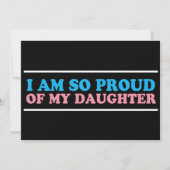 Stolz auf den Vater meiner Transgender-Tochter-Mam Karte (Vorderseite)