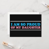 Stolz auf den Vater meiner Transgender-Tochter-Mam Karte (Vorderseite/Rückseite Beispiel)